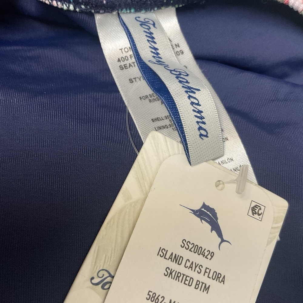 NEW Tommy Bahama Island Cays Flora Skirted Bikini Bottoms SP Women's Swim UPF50+ - Picture 11 of 12